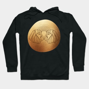 Gemini Girls Metallic Gold Hoodie